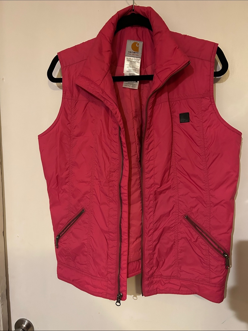 Carhartt Women's Bright Pink Quilted Insulated Vest